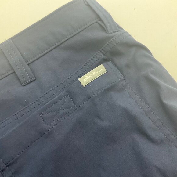 Eddie Bauer Mens 36 Winter Tech Pants Navy Blue Fleece-Lined Nylon Stretch - Picture 12 of 16